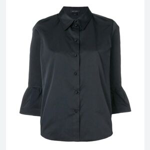 Marc Jacobs Frill-Hem Blouse In Black